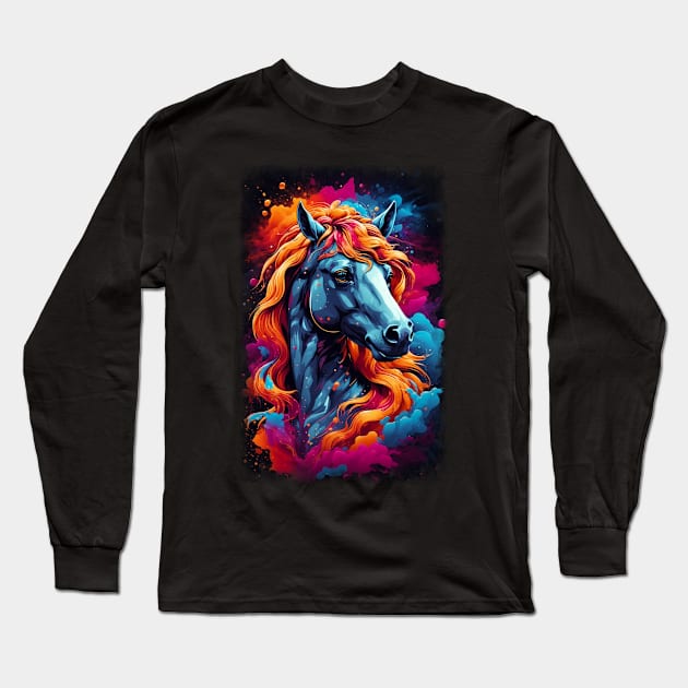 Horse Nebula 02 Long Sleeve T-Shirt by KawaiiDread